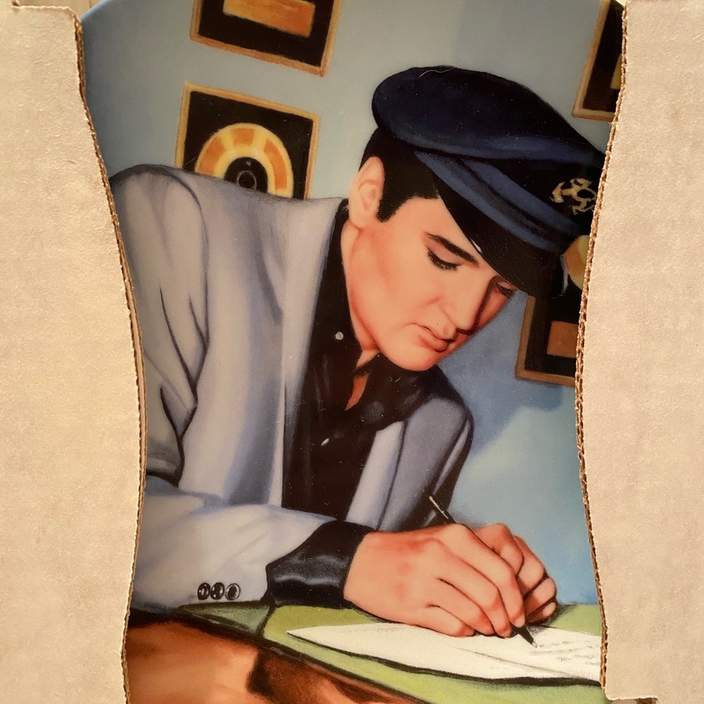 1991 ELVIS Collector Plate #15 “CLOSING THE DEAL” By Delphi COA/ BOXED